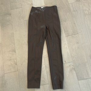 Free people brown leather pants